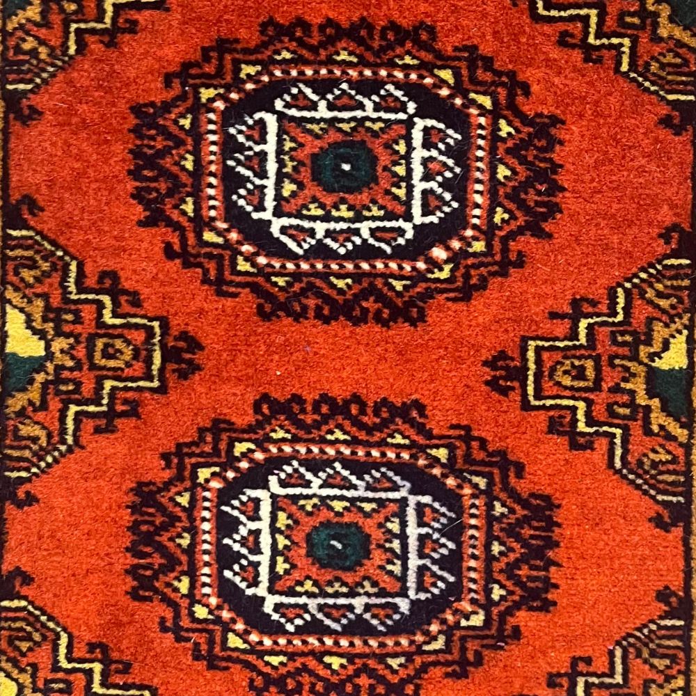 Afghan Rug Turkmen Bokhara 2' x 5'1
