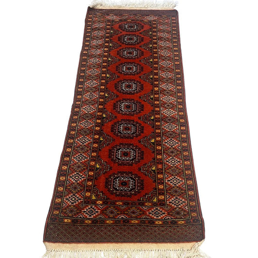 Afghan Rug - Turkmen Bokhara 2' x 5'1" | Rug Runner
