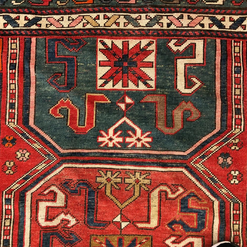 Caucasian Rug - Kazak 4'3" x 8'11" - Handmade Rugs -Antique Rugs - Oriental Rug Exchange