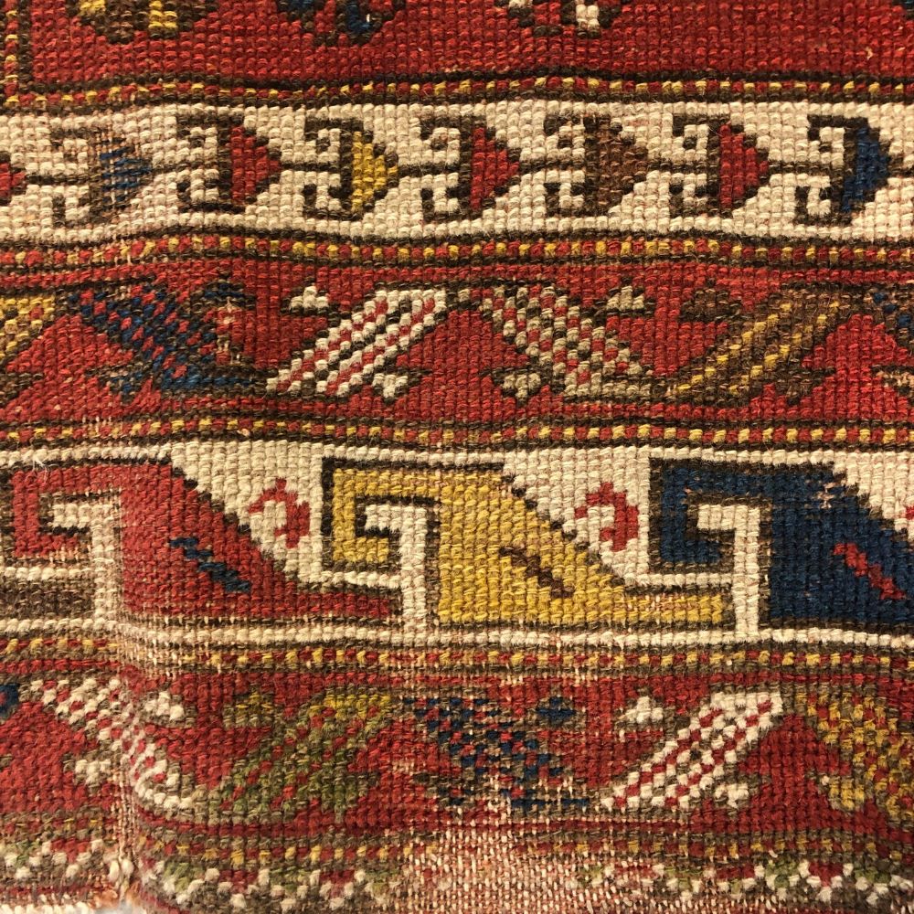 Caucasian Rugs - Kazak 4"1" x 6'6" - Antique Rugs - Oriental Rug Exchange - Wear