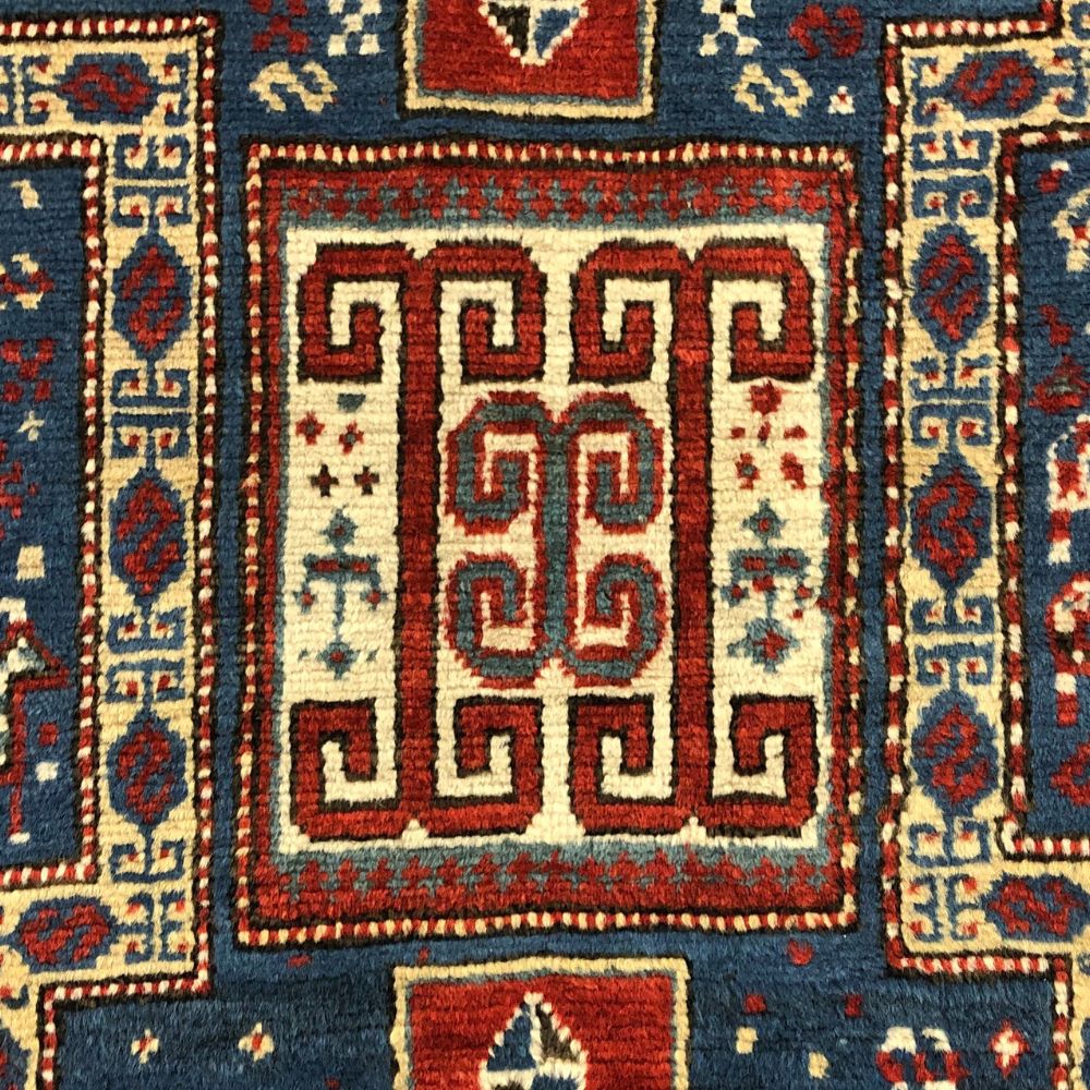 Caucasian Rug - Kazak 4'1" x 6'11" - Antique Rugs - Oriental Rug Exchange