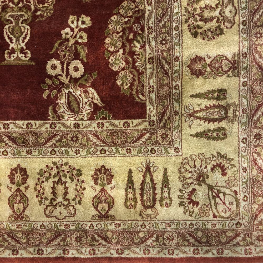 Indian Rugs - Sarouk 8'11" x 12' - Handmade Rugs- Oriental Rug Exchange