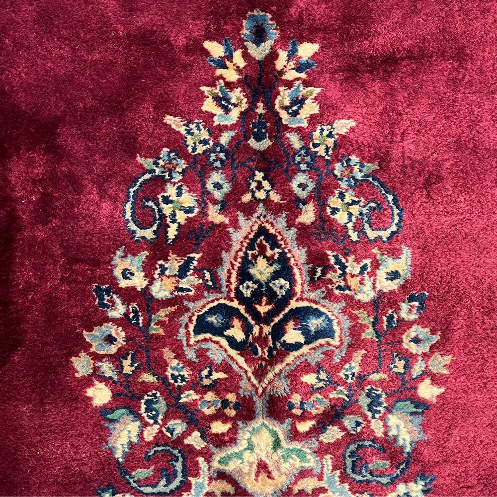 Indian Rug - Sarouk 8'10" x 14'9" | Antique Rug - Motif