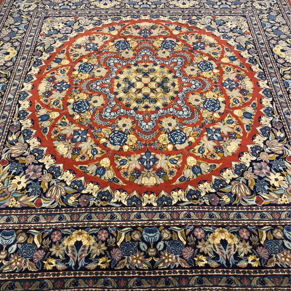 Persian Rugs - Sarouk 8' x 8'4" - Vintage Rugs - Oriental Rug Exchange