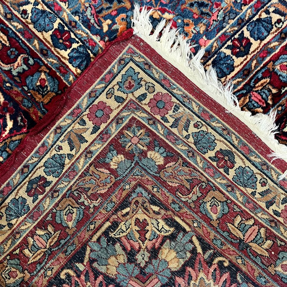 Persian Rug Laver Kerman 11'11" x 15'8" - Antique Rugs - Back