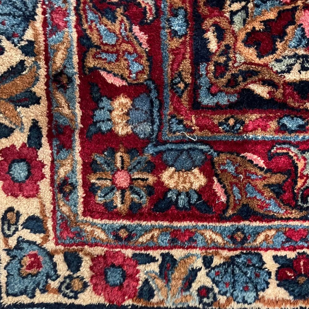 Persian Rug Laver Kerman 11'11" x 15'8" - Antique Rugs - Border