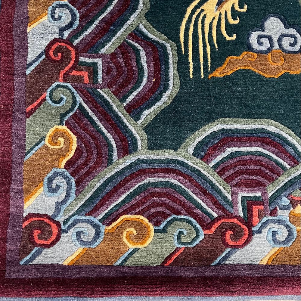 Nepalese Dragon Rug - 5'8" x 9'3"