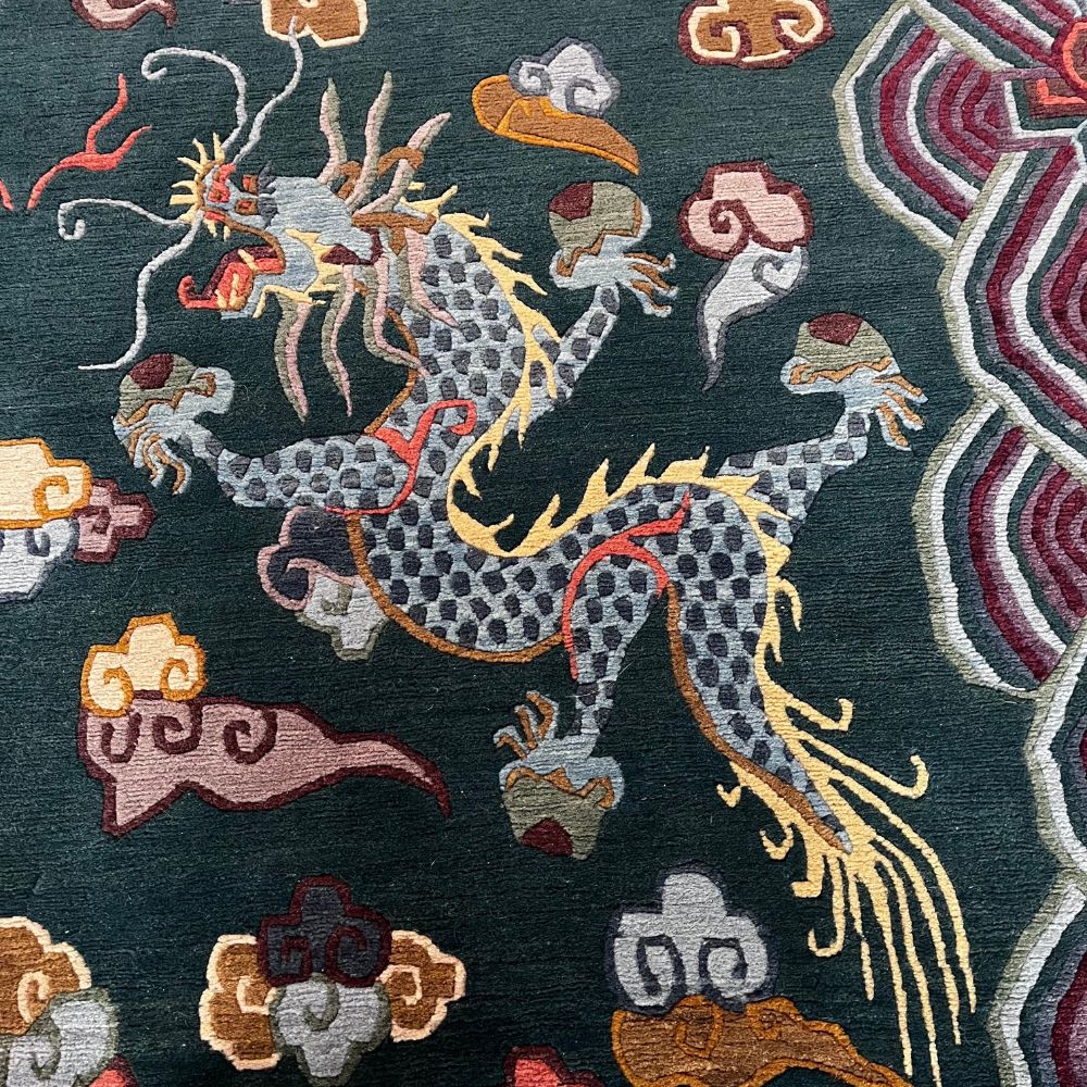 Nepalese Dragon Rug - 5'8" x 9'3"