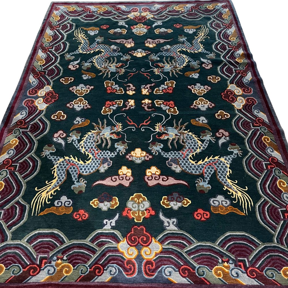 Nepalese Dragon Rug - 5'8" x 9'3"
