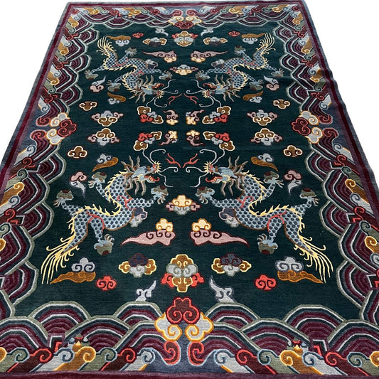 Nepalese Dragon Rug - 5'8" x 9'3"