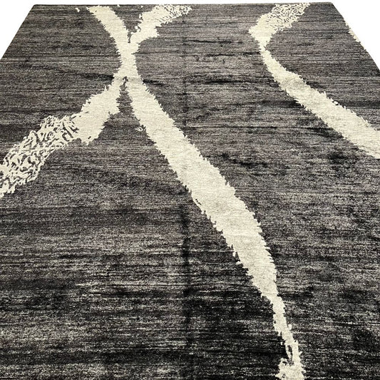 Pakistan Rug - Chobi Wool And Silk 8'9" x 12'