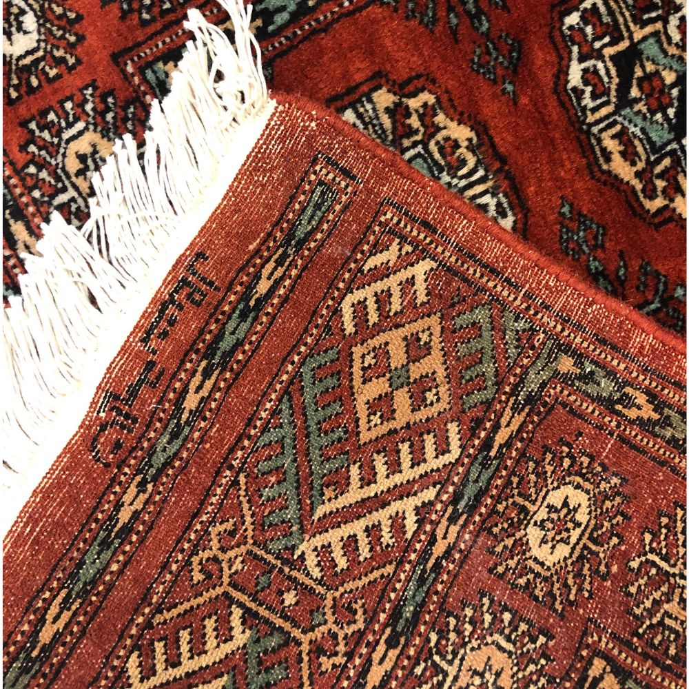 Pakistani Rugs - Bokhara 2'9" x 8'2" - Vintage Rugs - Oriental Rug Exchange - Back