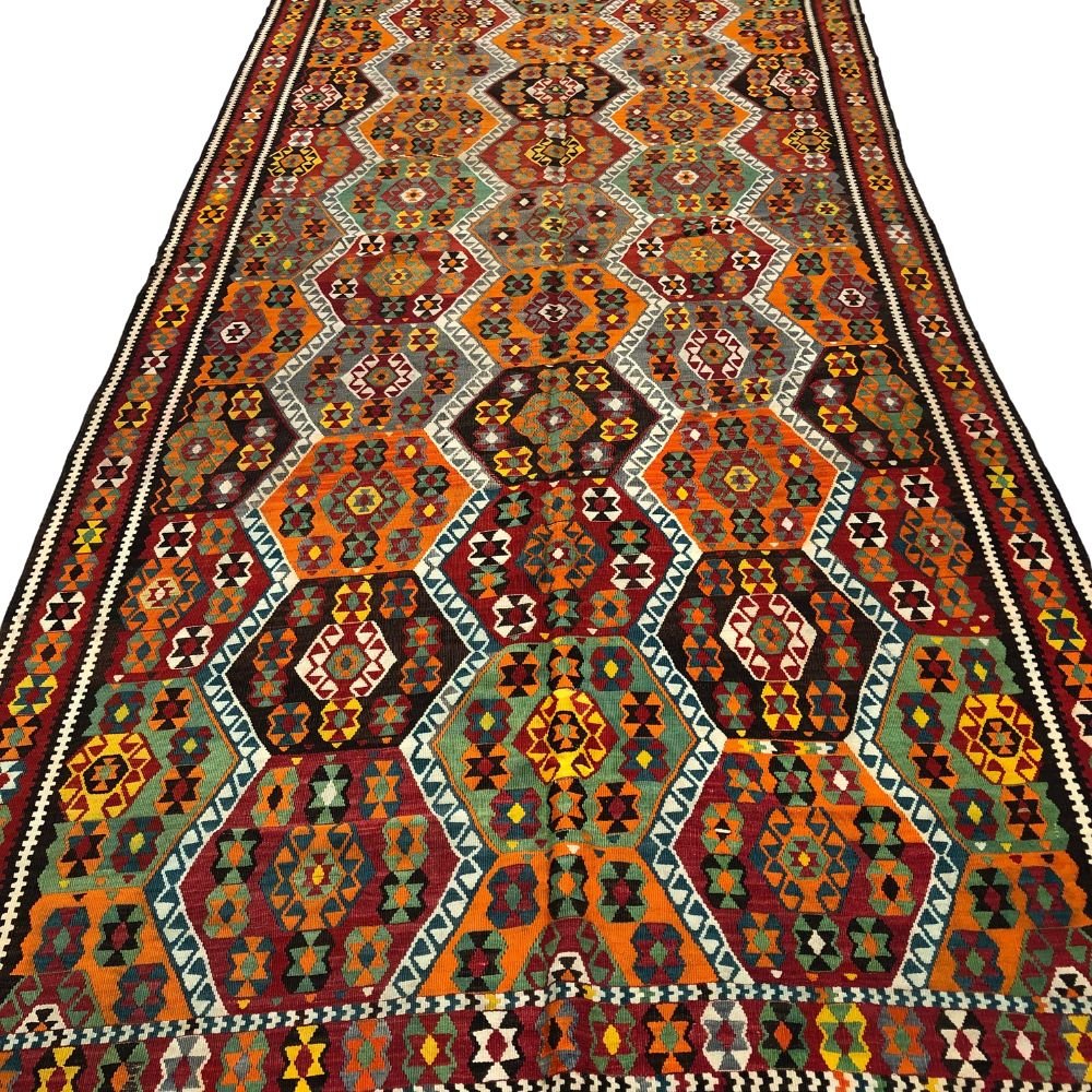 Persian Rug Afshar Kilim - 5'10" x 11'10"