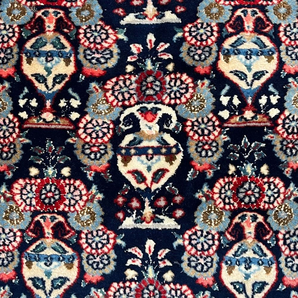 Persian Mashad  Rug 7'7" x 9'8" - Handmade Rug - Vintage Rugs - Field