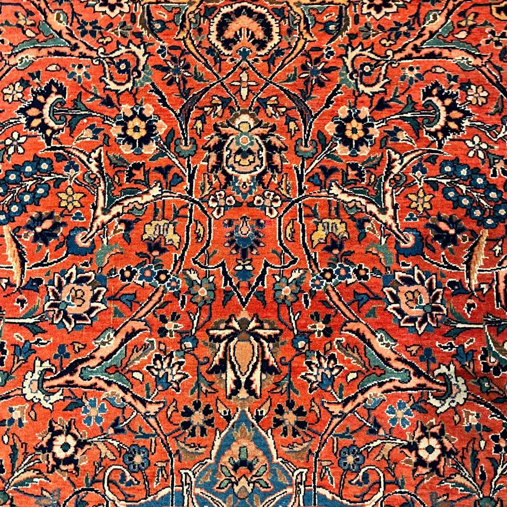 Persian Rug - Kashan 4'4" x 6'5" | Antique Rug - Field