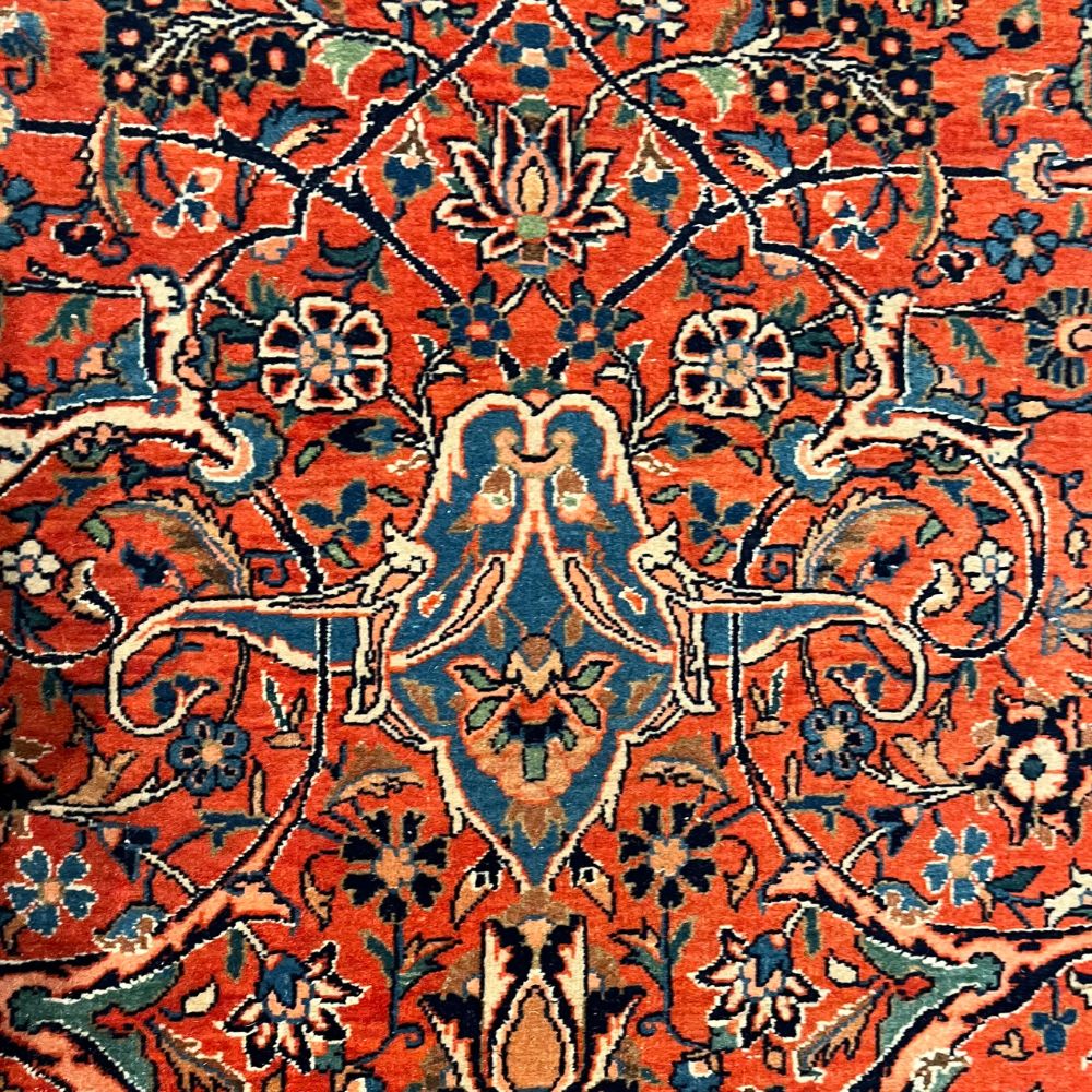 Persian Rug - Kashan 4'4" x 6'5" | Antique Rugs - Medallion