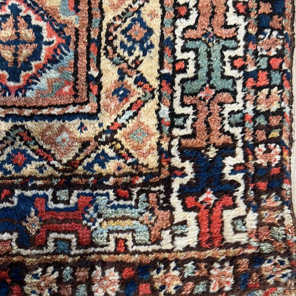 Persian Rug - Quchan Kurd 4'2" x 10'5" | Antique Rug - Border