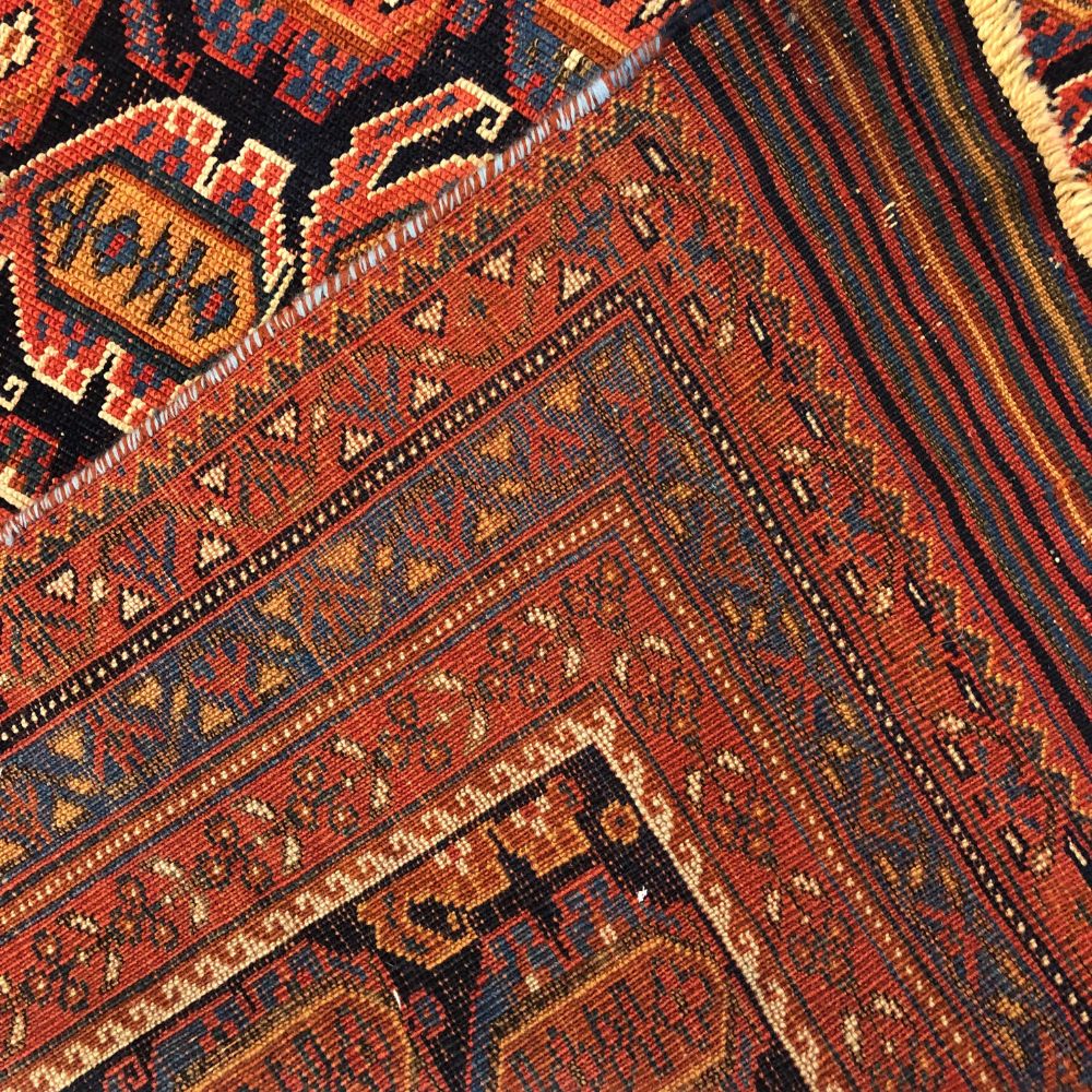 Persian Rugs - Afshar 3'10"x 6'2" - Antique Rugs - Oriental Rug Exchange - Back