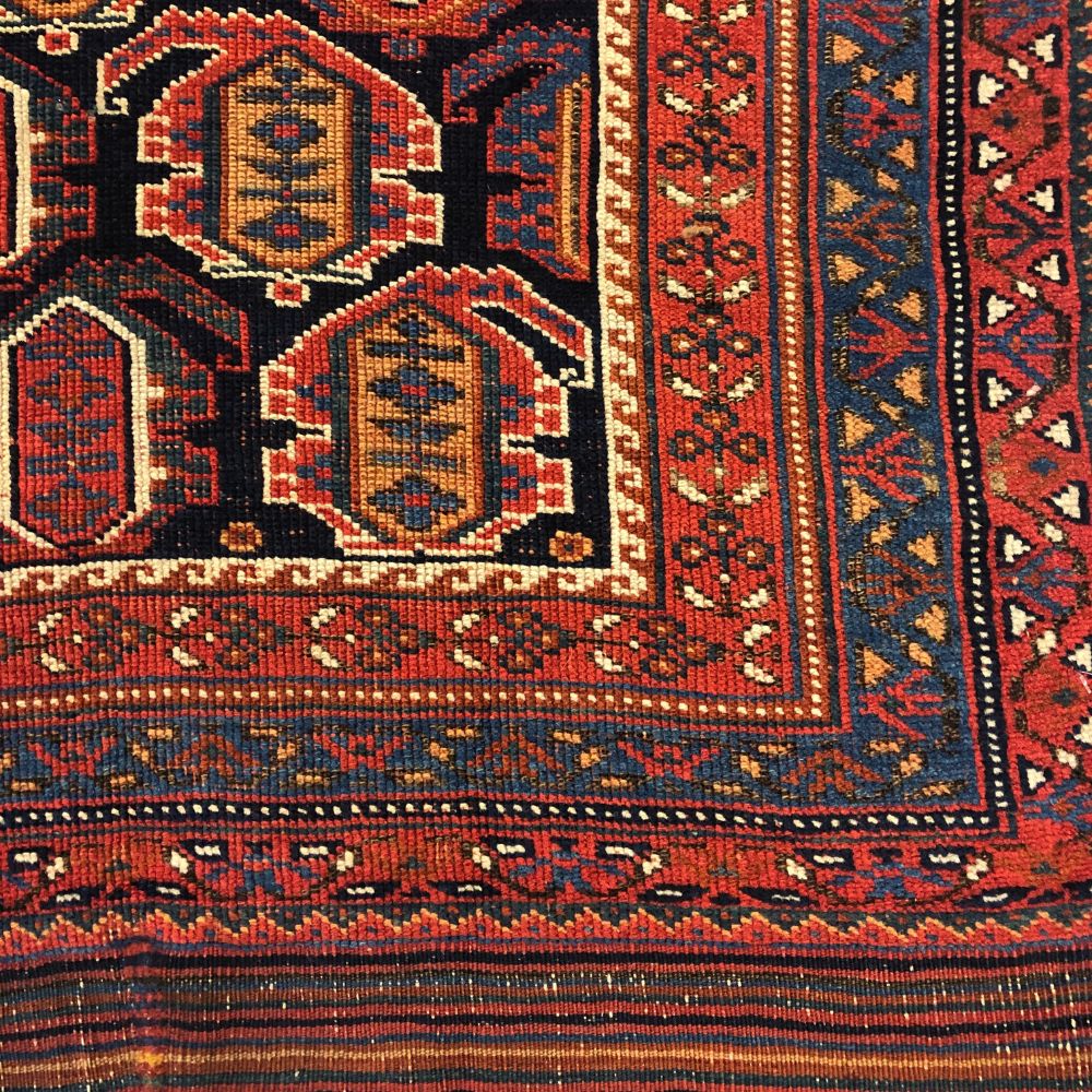Persian Rugs - Afshar 3'10"x 6'2" - Antique Rugs - Oriental Rug Exchange - Border