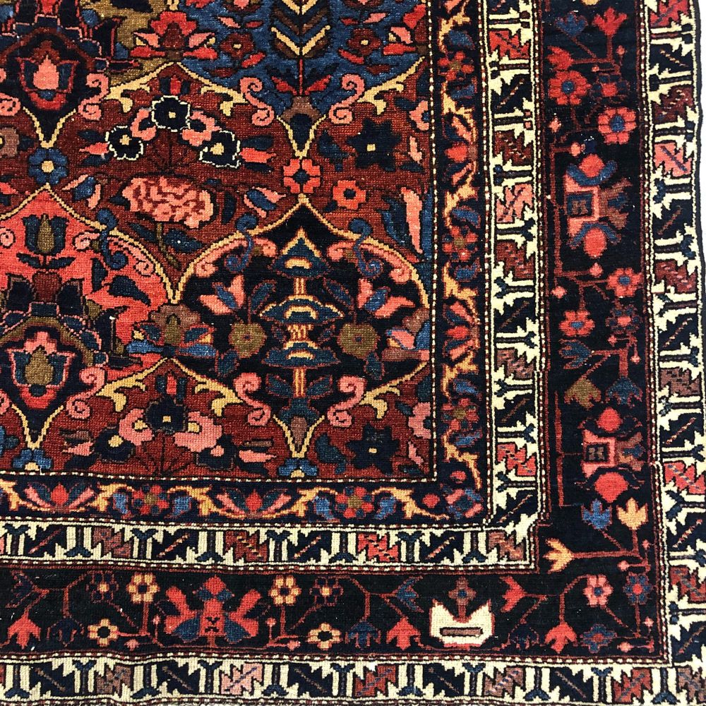 Persian Rugs - Bahktiar 7' x-9'9" -Antique Rugs - Handmade Rugs - Oriental Rug Exchange-