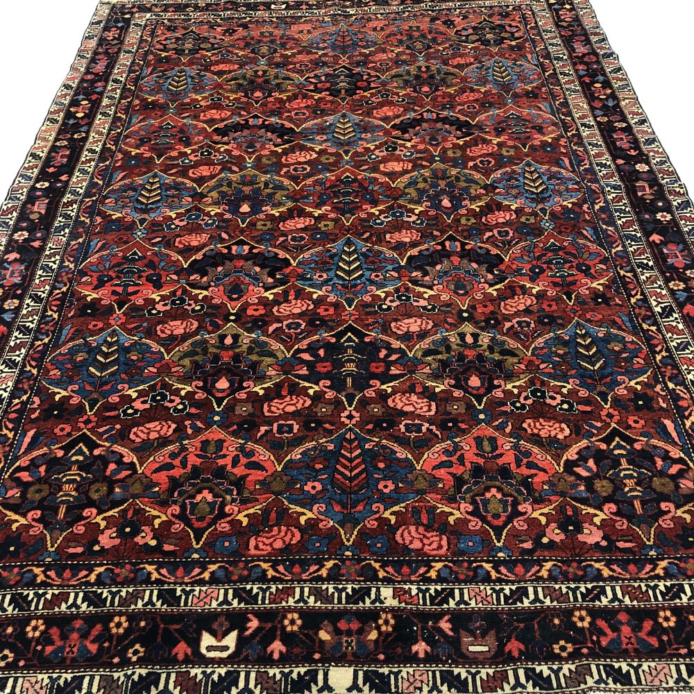 Persian Rugs - Bahktiar 7' x-9'9" -Antique Rugs - Handmade Rugs - Oriental Rug Exchange-