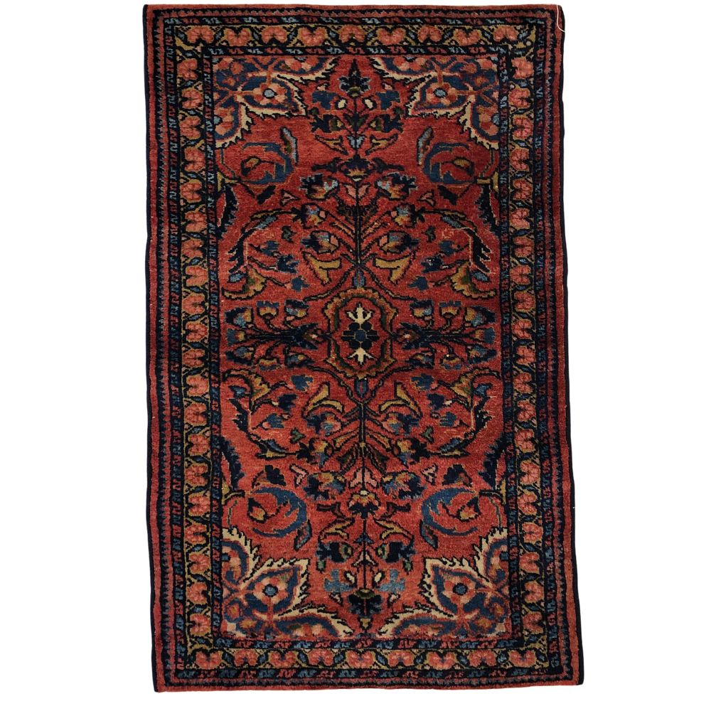 Persian Rug Hamadan 2'2"x 3'6" Antique Rug