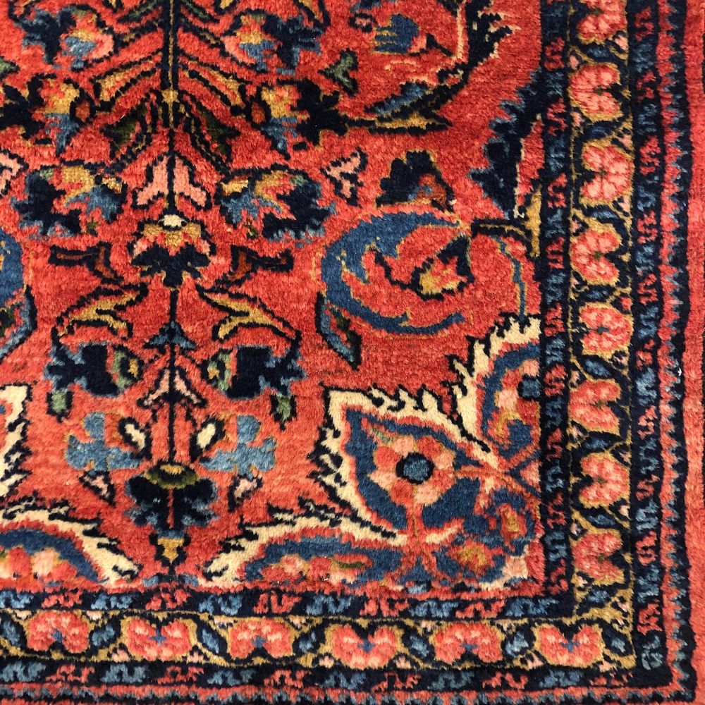 Persian Rug Hamadan 2'2"x 3'6" Antique Rug