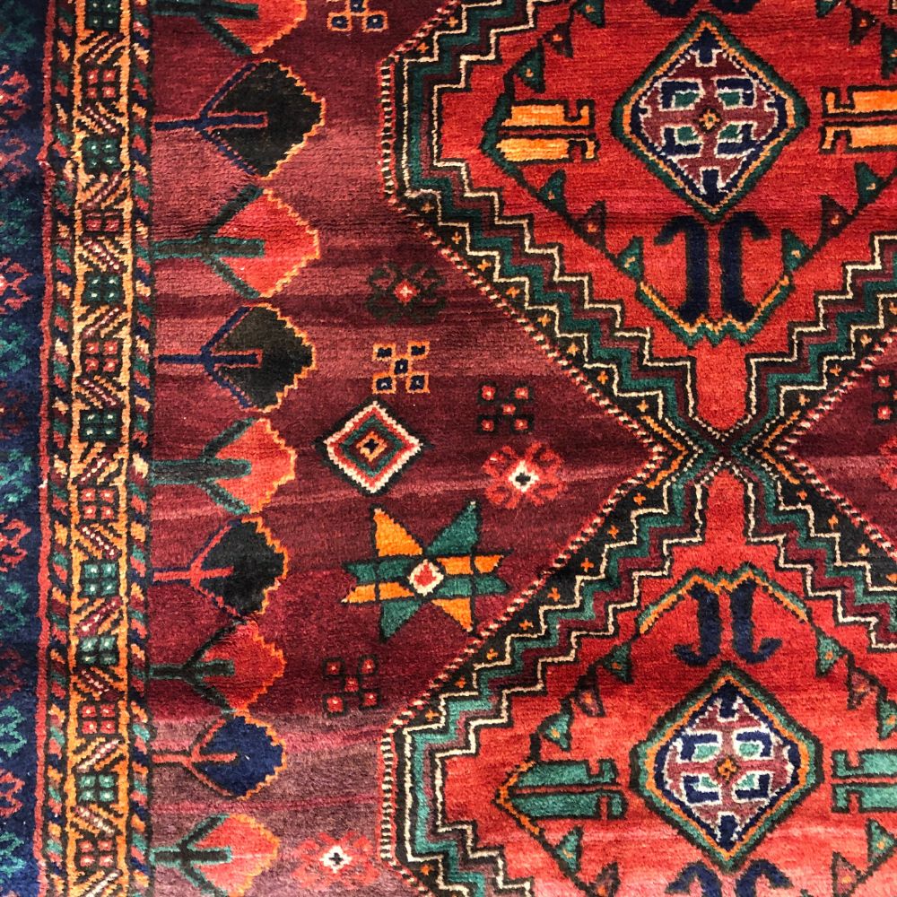 Persian Rugs - Hamadan 5'3"x 9'10" - Vintage Rugs - Handmade Rugs - Runner Rugs-Oriental Rug Exchange