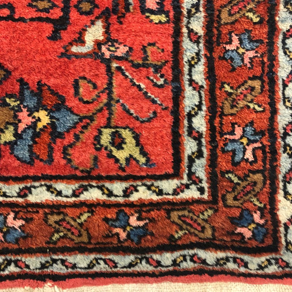 Persian Rugs - Hamadan 2'6" x 4'3" - Antique Rugs - Oriental Rug Exchange - Border