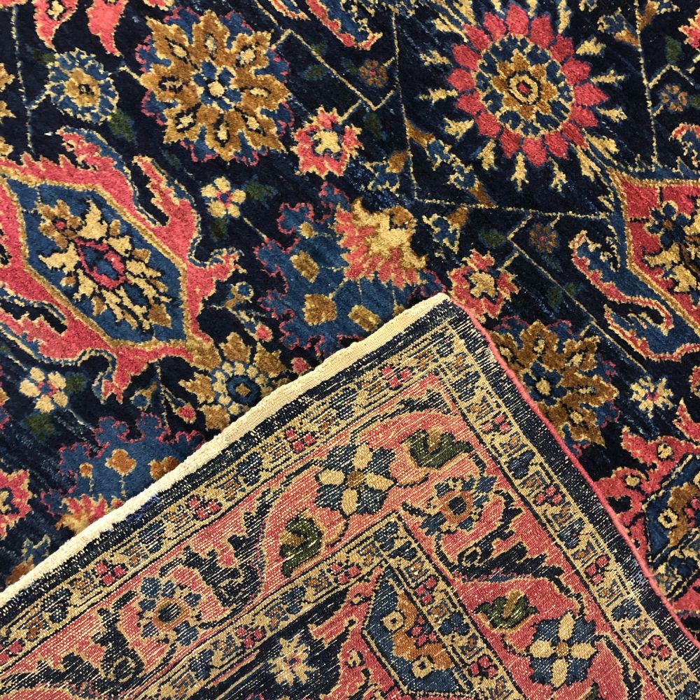 Persian Rugs - Hamadan 3'7"x 4'10" - Antique Rugs - Oriental Rug Exchange - Back