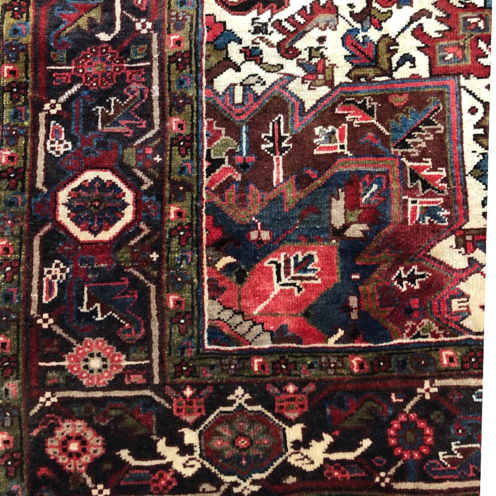 Persian Rugs - Heriz 8'10" x 12'3" - Handmade Rugs - Vintage Rugs - Oriental Rug Exchange