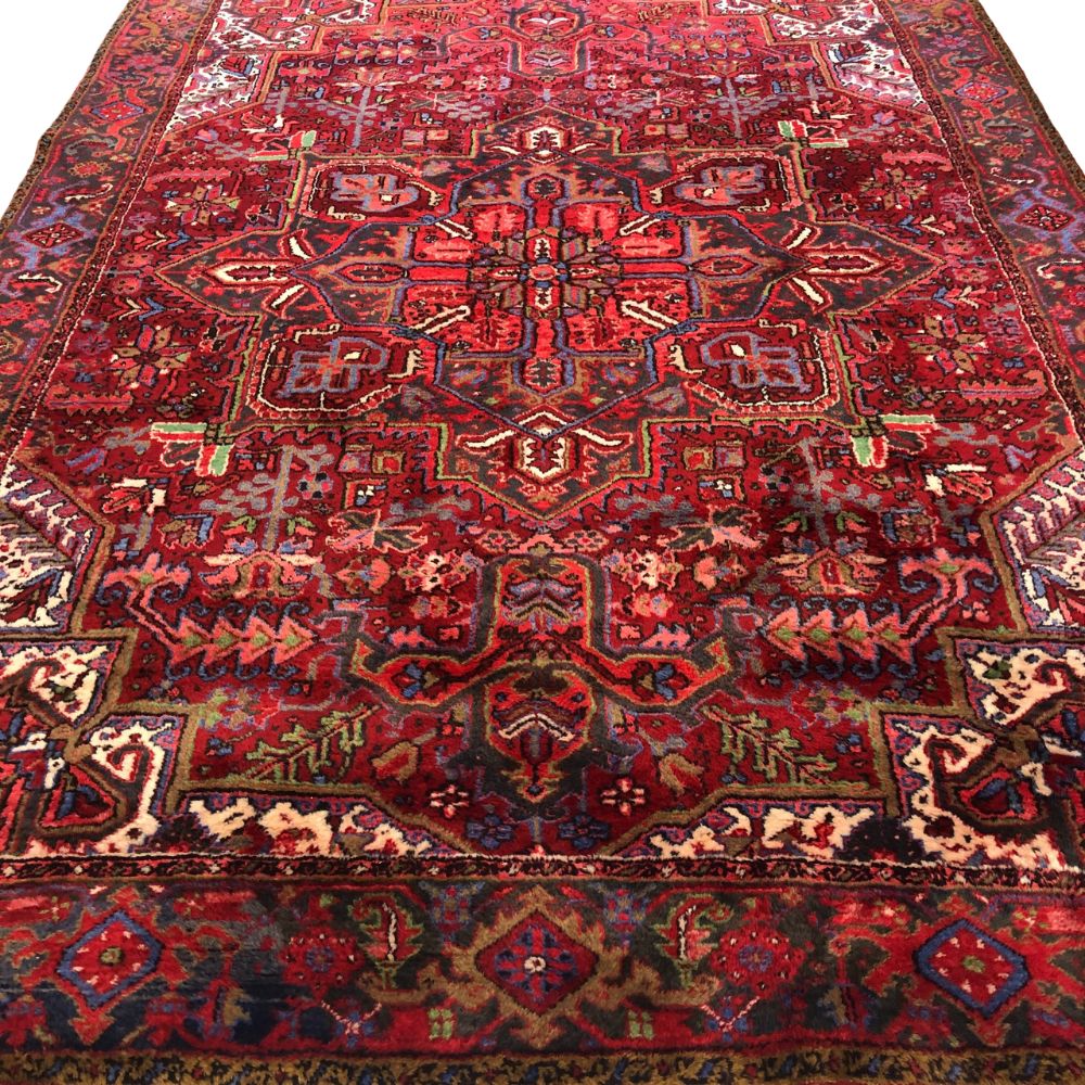 Persian Rugs - Heriz 8'x-11'4" - Vintage Rugs - Handmade Rugs - Oriental Rug Exchange