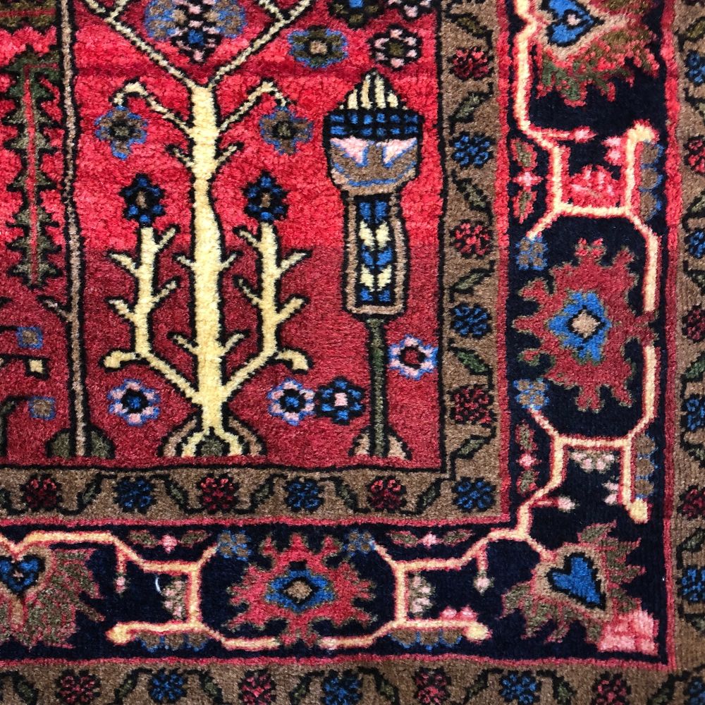 Persian Rug - Koyali Bijar 3'4" x 4'6" Vintage Rug - Oriental Rug Exchange