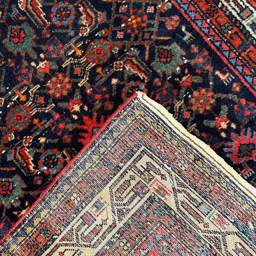 Persian Rugs - Malayer Rug Runner 3' x 14'10" - Antique Rugs - Back