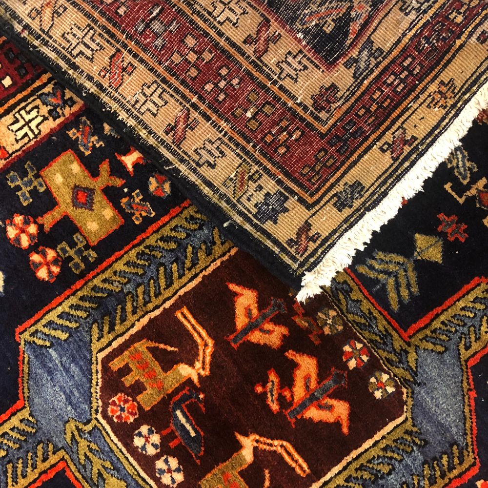Persian Rugs - Nahavand 4'5" x 10' - Vintage Rugs - Back