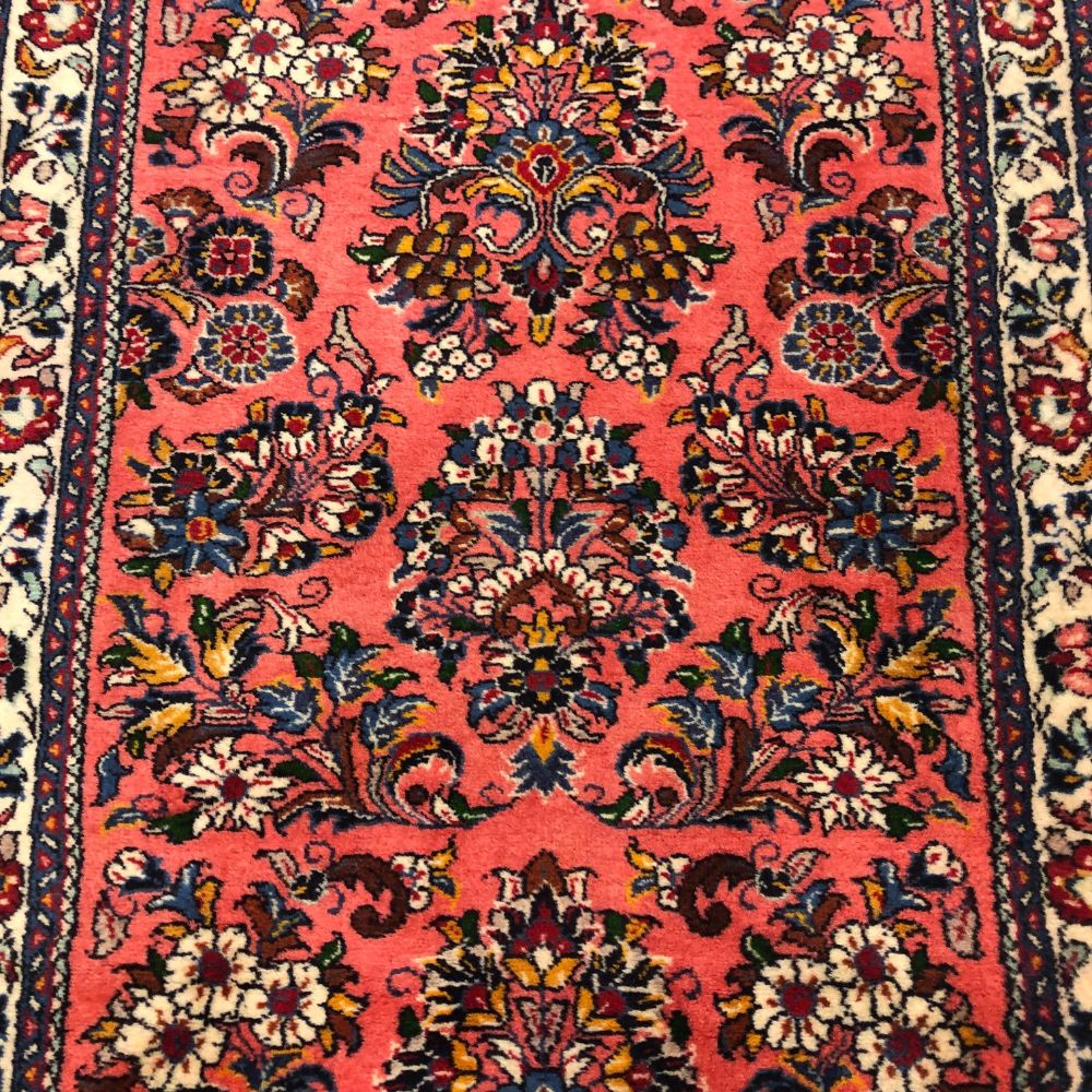 Persian Rugs - Sarouk 2'9" x 14'1" - Vintage Rugs - Oriental Rug Exchange - Field - Border