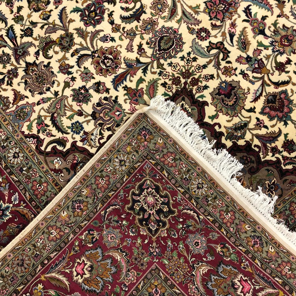 Persian Rugs - Tabriz 9'9"x13'1" - Vintage Rugs - Oriental Rug Exchange - Back
