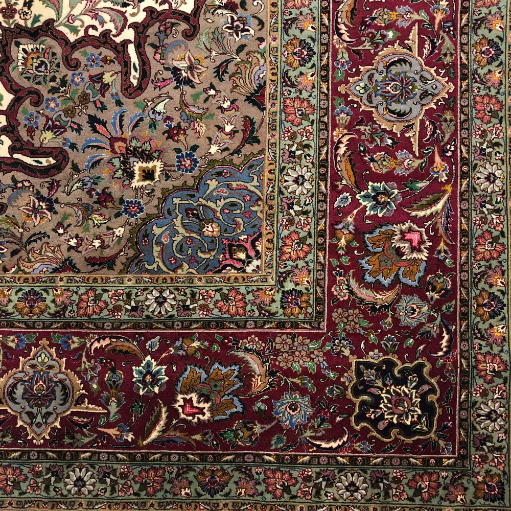 Persian Rugs - Tabriz 9'9"x13'1" - Vintage Rugs - Oriental Rug Exchange - Border