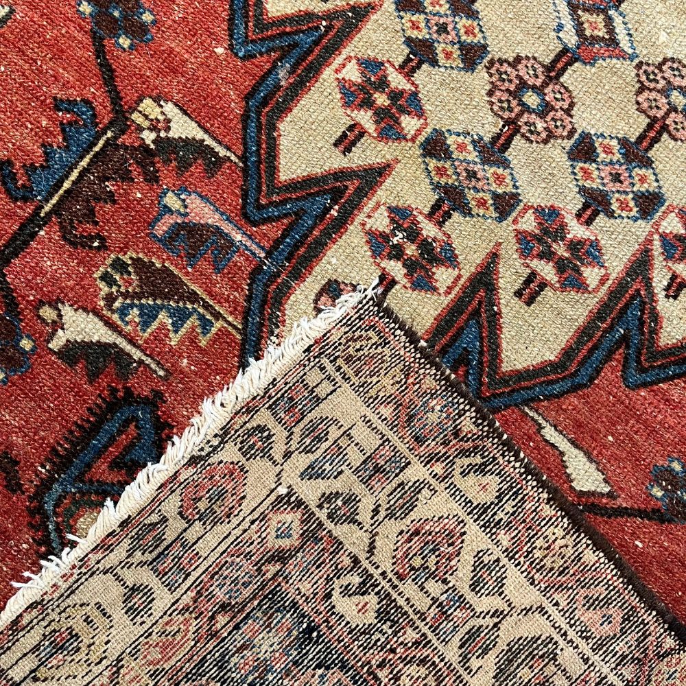 Persian Rugs - Zanjan 4'1" x 6'5" | Antique Rugs - Back