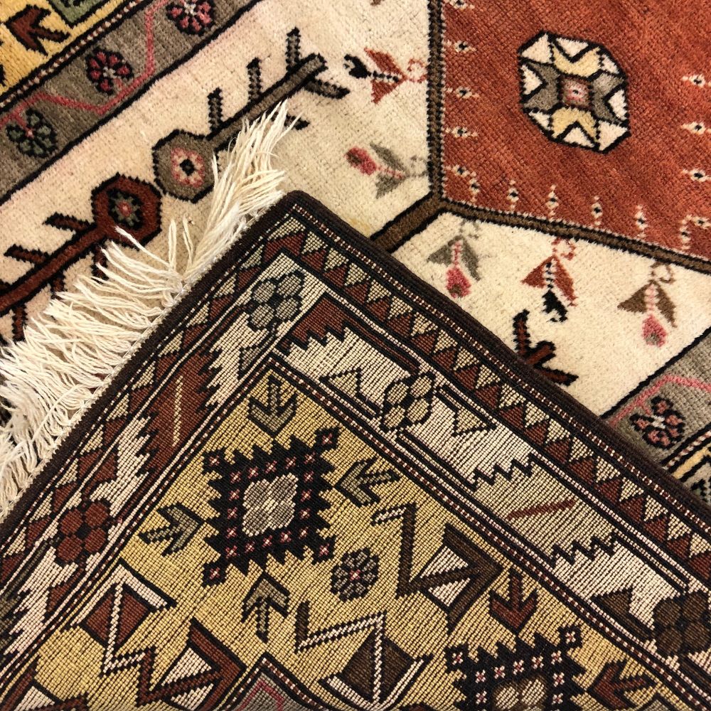 Turkish Rug - Milas 4' x 7'8" -Vintage Rugs - Handmade Rugs - Oriental Rug Exchange