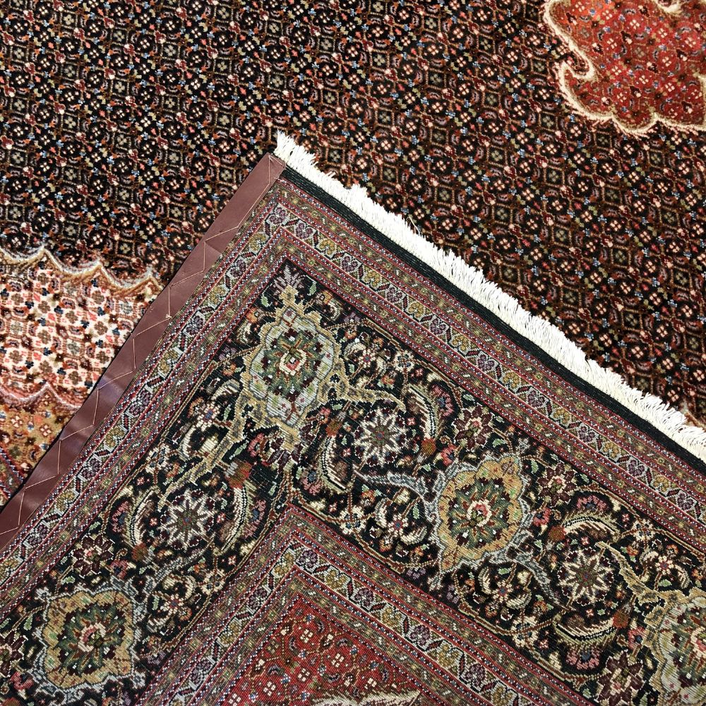 Persian Rugs - Tabriz Wool & Silk 9'8" x 13'3" - Vintage Rugs - Back - Oriental Rug Exchange